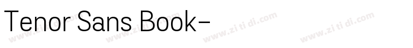 Tenor Sans Book字体转换